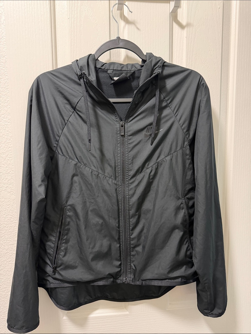 Nike Black Hooded Athletic Jacket